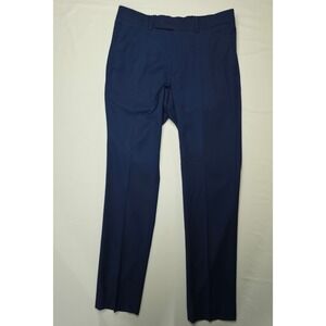 Kenneth Cole Reaction Dress Pants Mens 31x32 Blue Business Casual Trouser NWT
